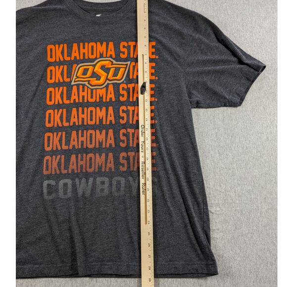 Oklahoma State Cowboys Shirt Mens Extra Large Colosseum Gray Orange OSU Western - Picture 3 of 5